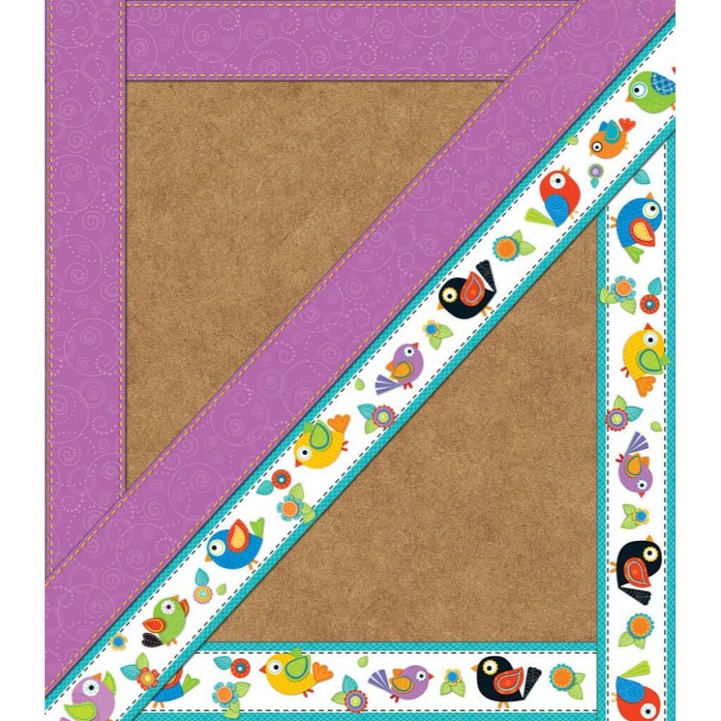 Boho Birds Two-Sided Straight Borders 