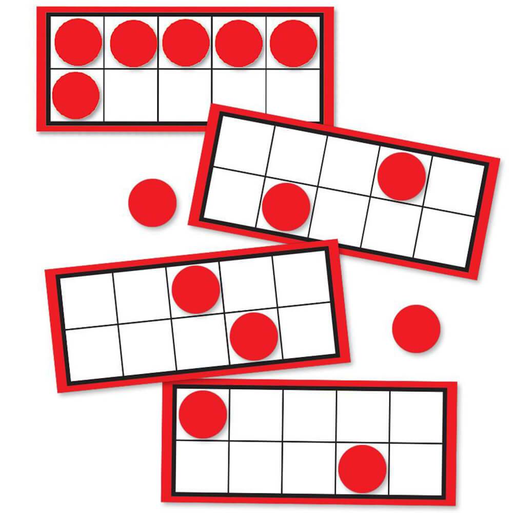 Ten Frames And Counters Curriculum Cut Outs 