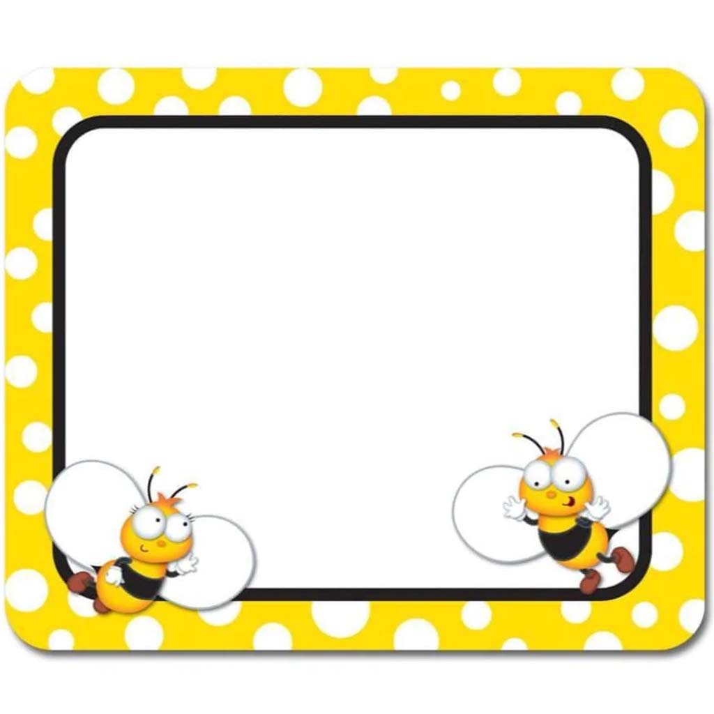 Buzz Worthy Bees Name Tags 