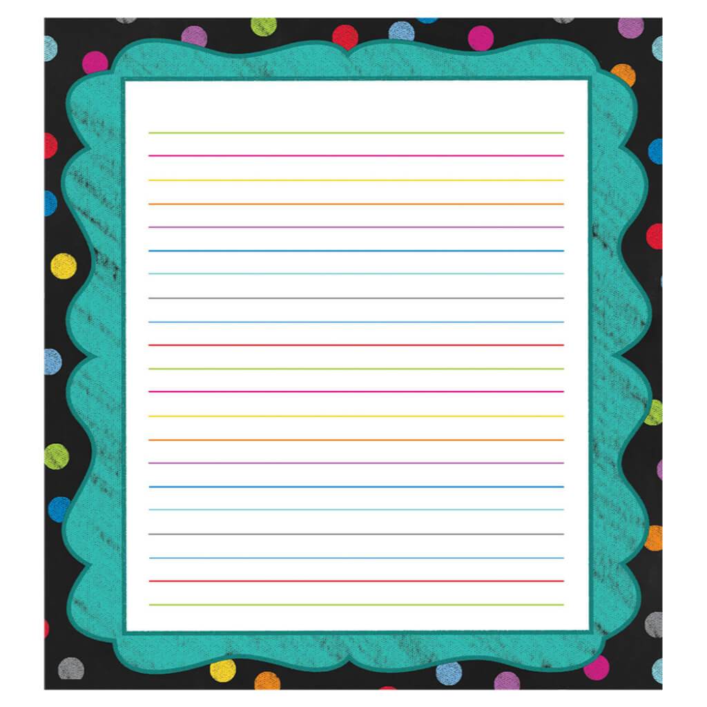 Colorful Chalkboard Notepads Grade Pk-8