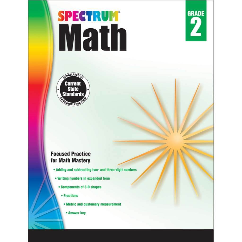 Spectrum Math Workbook Grade 2 