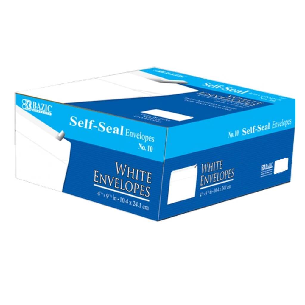 No. 10 Self Seal White Envelope 500ct 