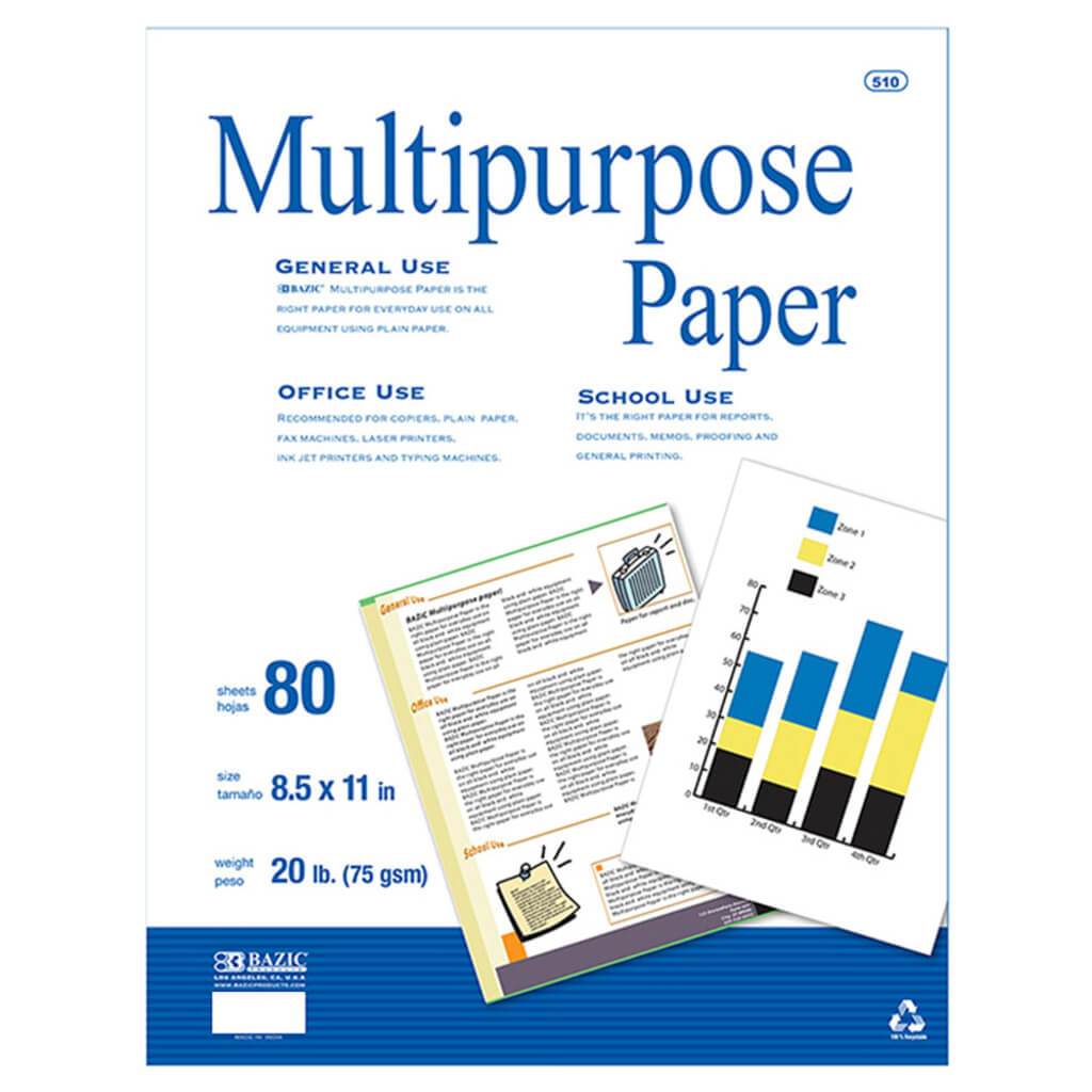 Multipurpose Paper White 80 pcs 