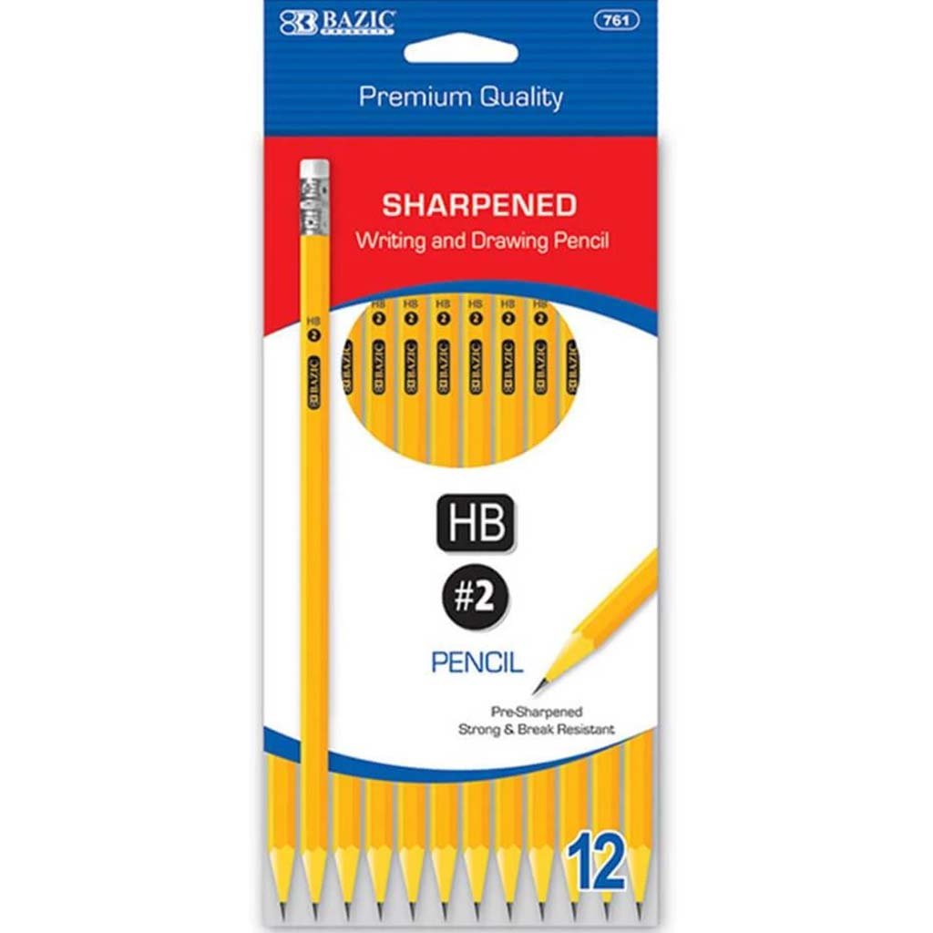 Pre Sharpened #2 Premium Yellow Pencil 12ct 