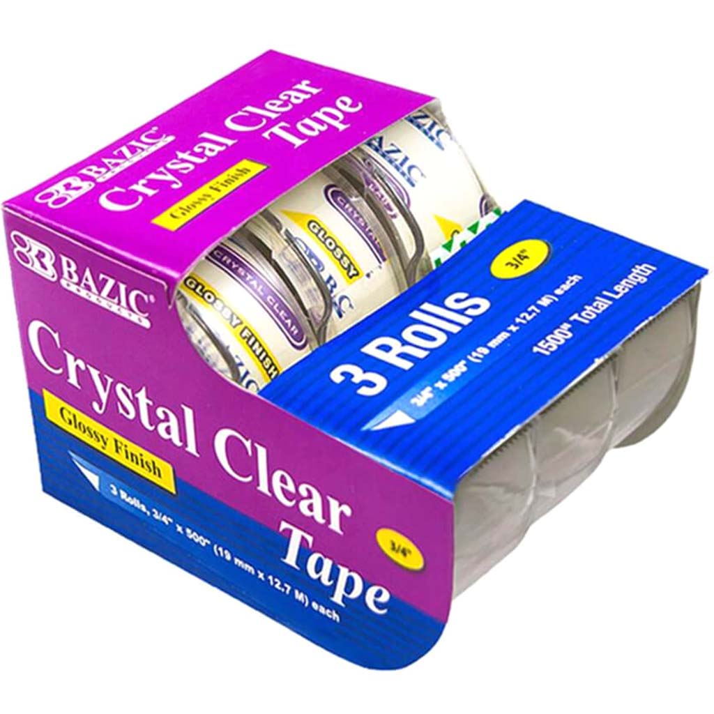 Crystal Clear Tape 3.4in x 500in 