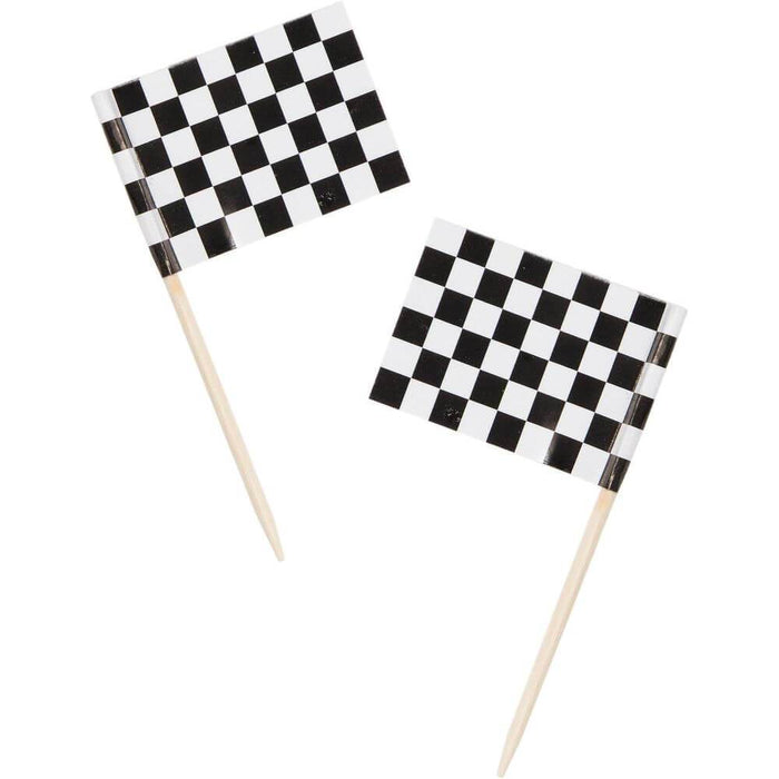 Black & White Checkered Flag Picks 
