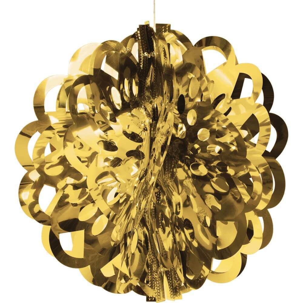 Ball Foil Dc 12/1Ct Gold 16In 