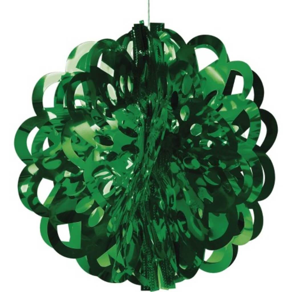 Green 16 Inch Die Cut Foil Ball 