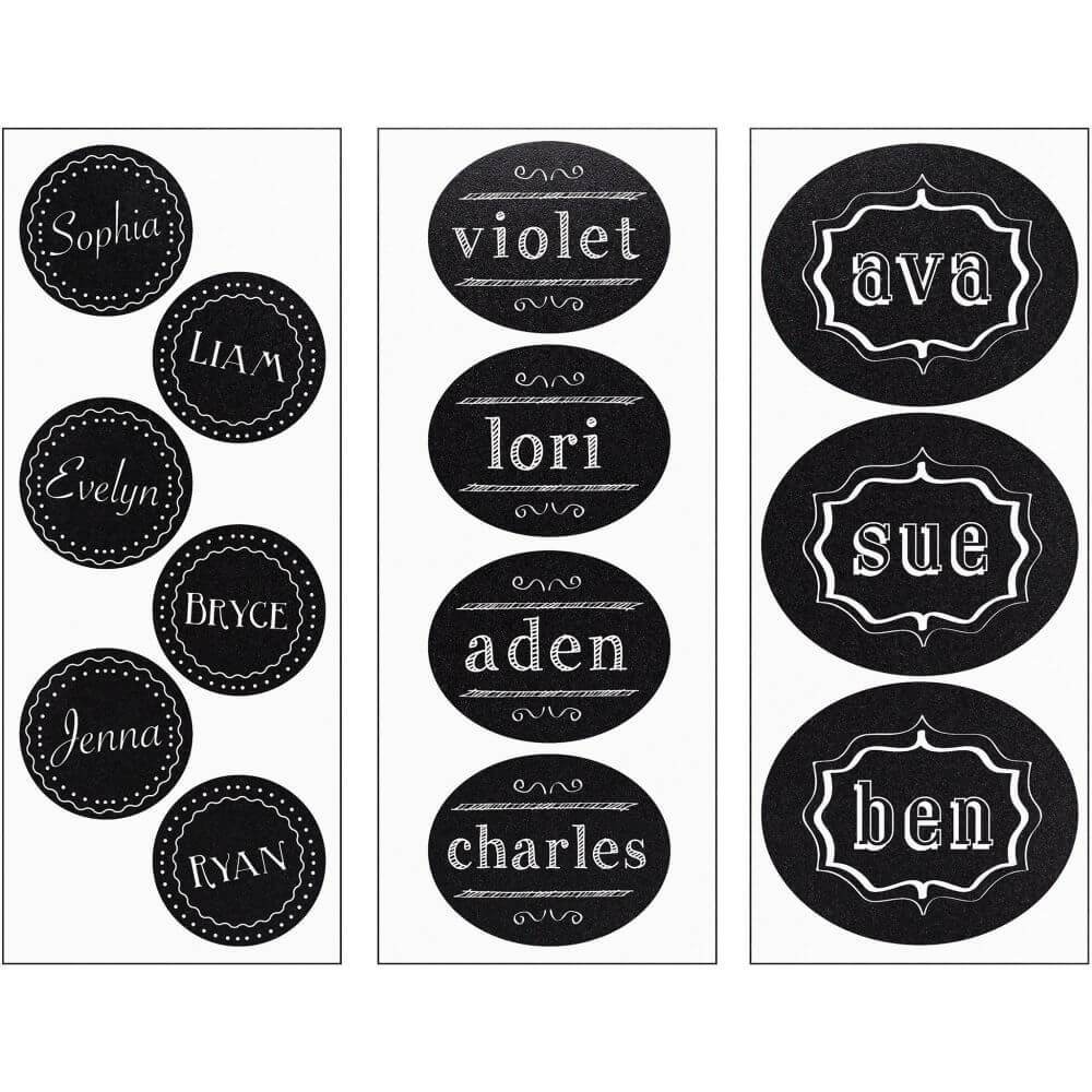 Labels 12/3Ct Chalkboard 