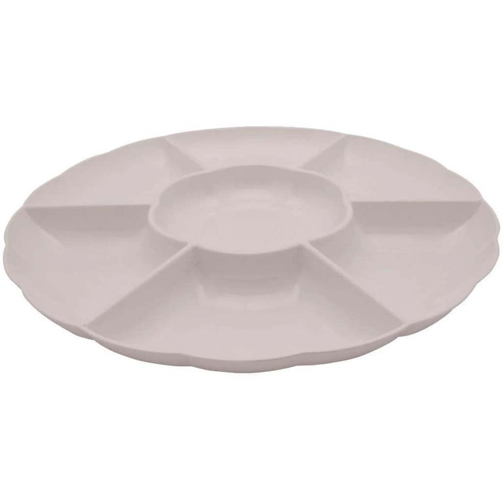 6 Compartment Tray 16in, White 