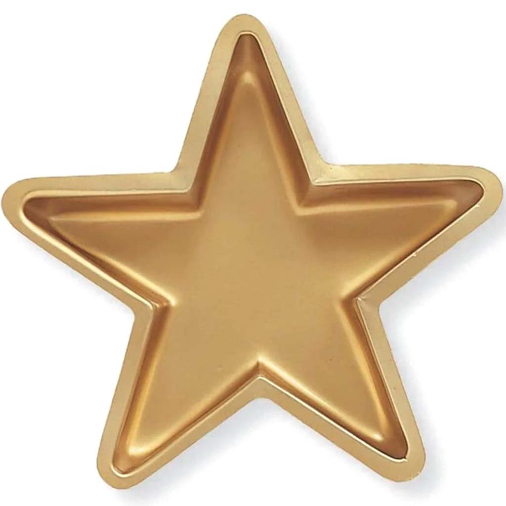 Star Plastic Tray 10in, Gold 