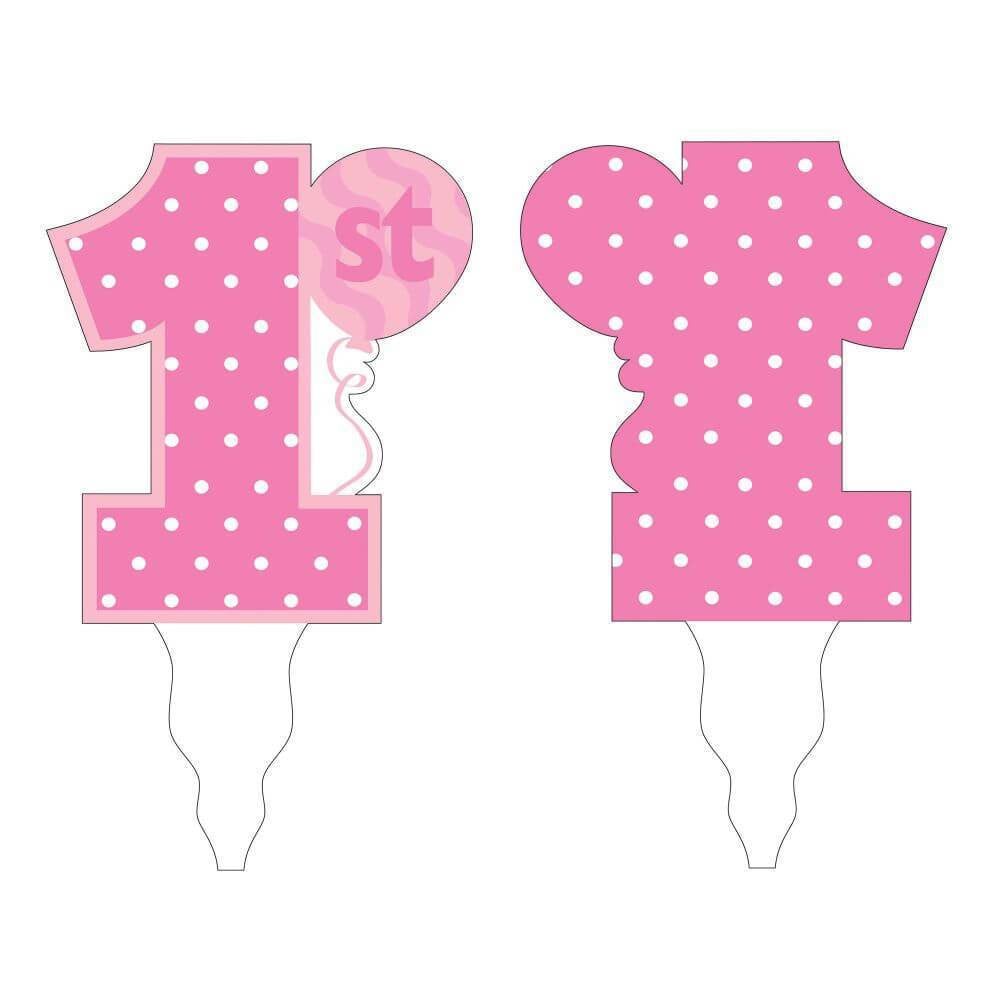 Cake Topper 12/1Ct 1St Bd Girl 