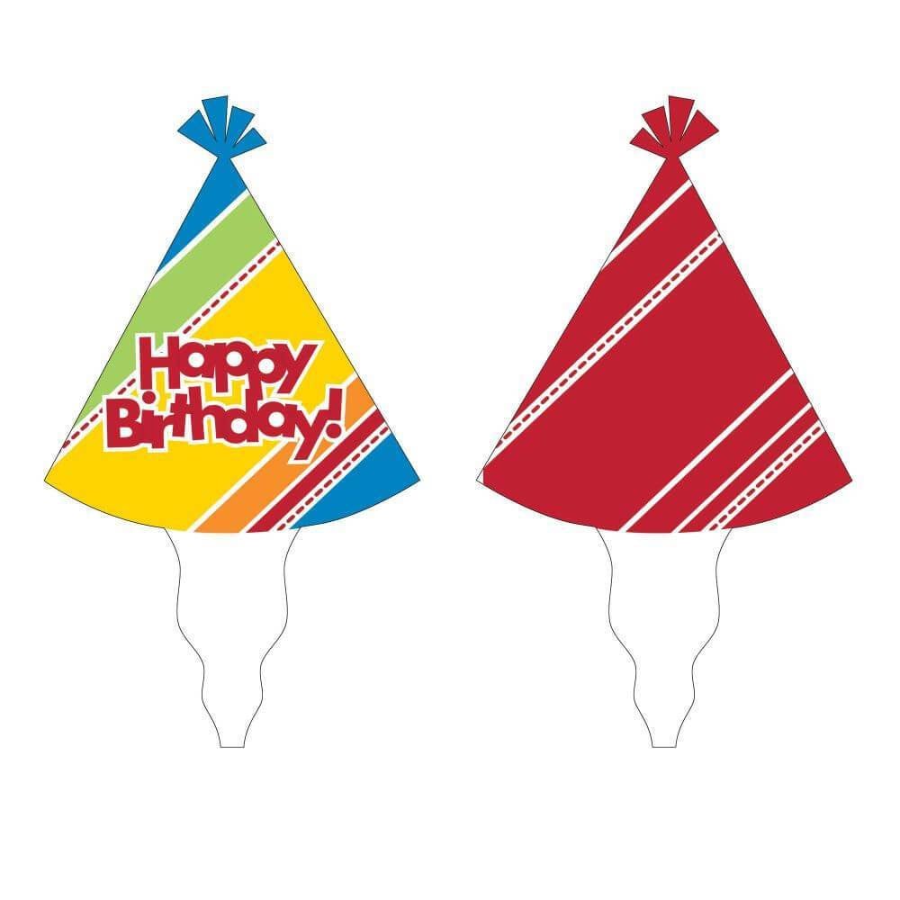 Cake Topper 12/1Ct Hpy Bday 