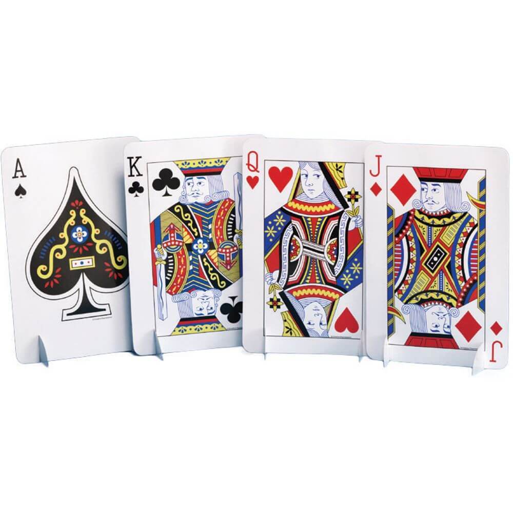 Cp 6/1Ct Standup J,Q,K,A Card 