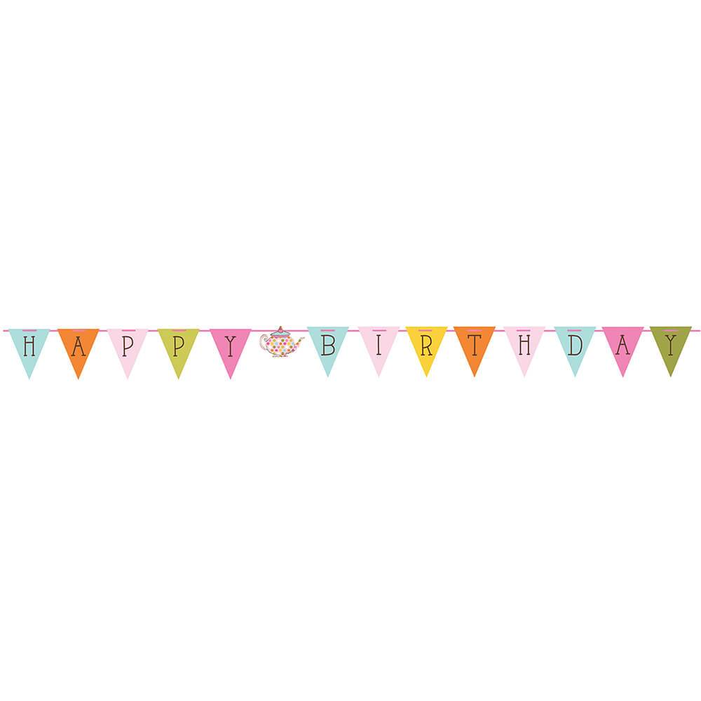 Tea Time 6ft, Ribbon Banner 