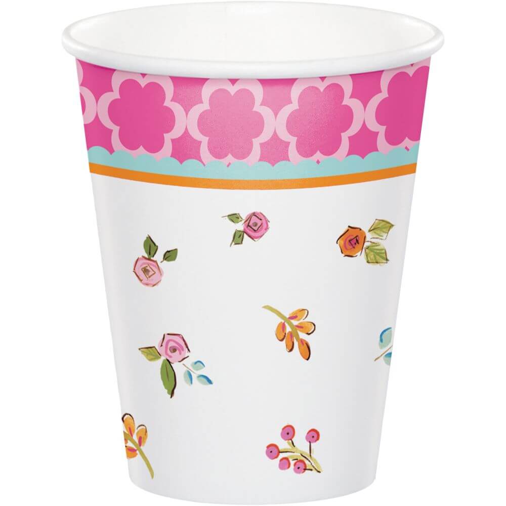 Tea Time, Hot/Cold Cups 12oz 8ct 