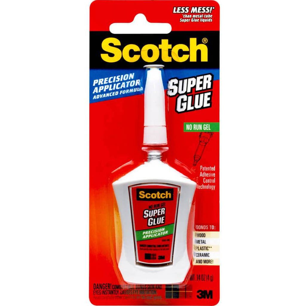 Scotch Super Glue Gel in Precision Applicator .14oz 