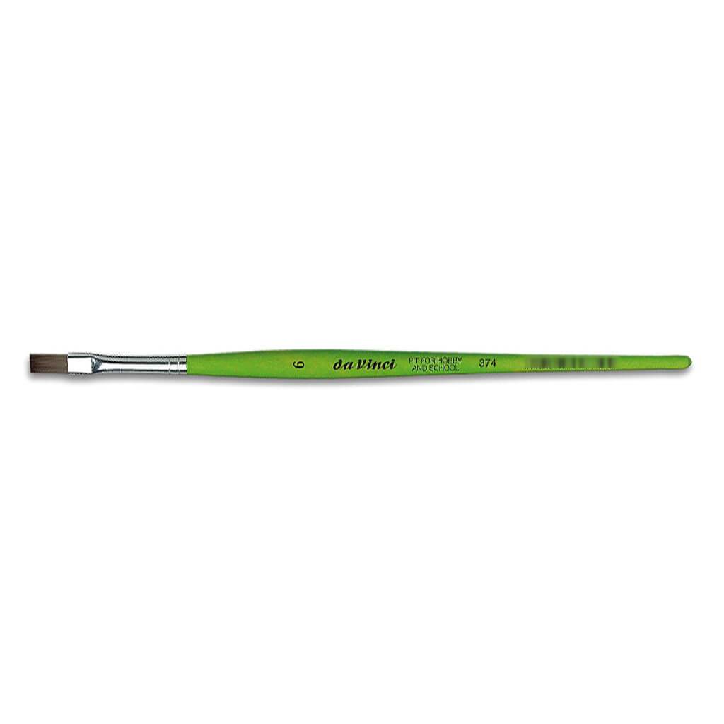Da Vinci Fit For School &amp; Hobby Brush Flat Size 6 Short Handle