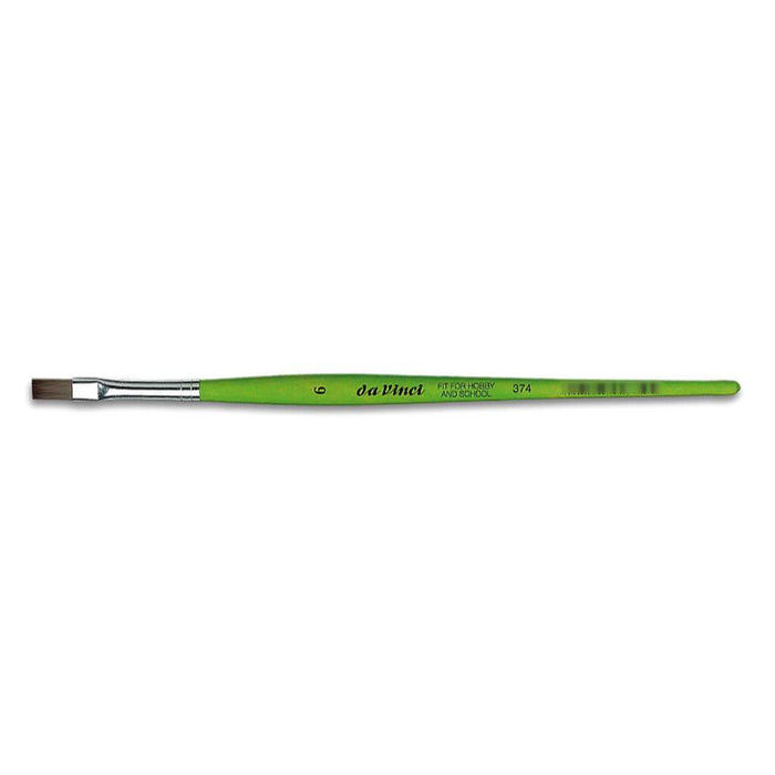 Da Vinci Fit For School & Hobby Brush Flat Size 6 Short Handle