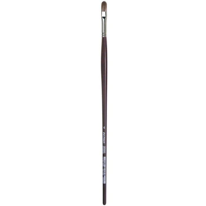 Da Vinci Grigio Synthetic Brush Filbert Long Handle Size 6