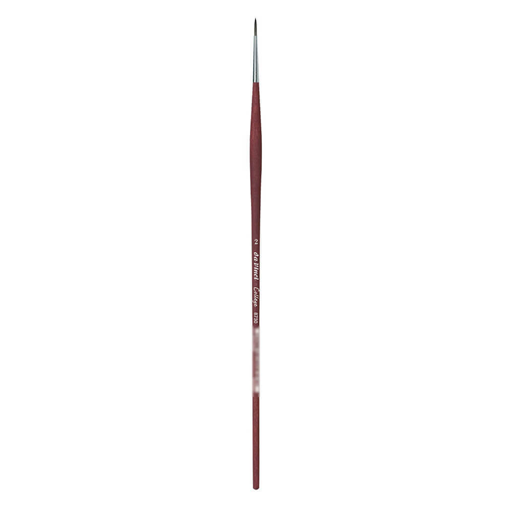 Da Vinci College Synthetic Brush Round Long Handle Size 2