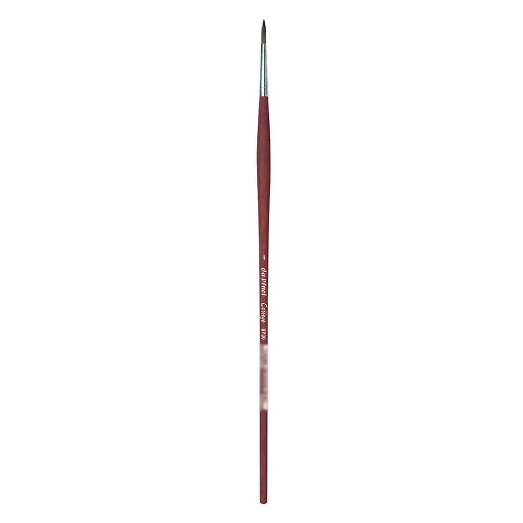 Da Vinci College Synthetic Brush Round Long Handle Size 4