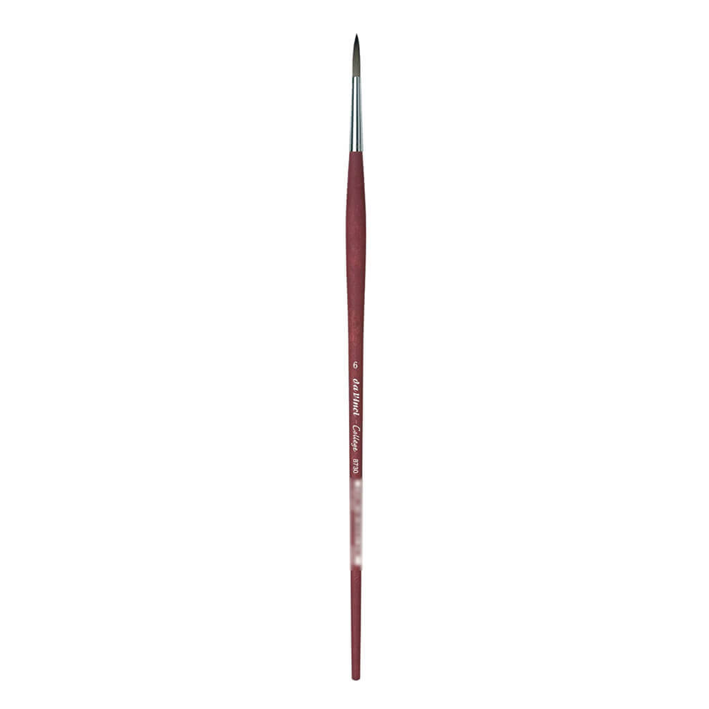 Da Vinci College Synthetic Brush Round Long Handle Size 6