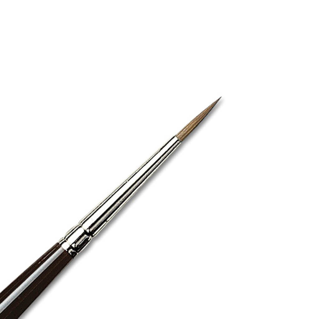 Maestro Kolinsky Sable Brush Round Short Handle Size 10/1