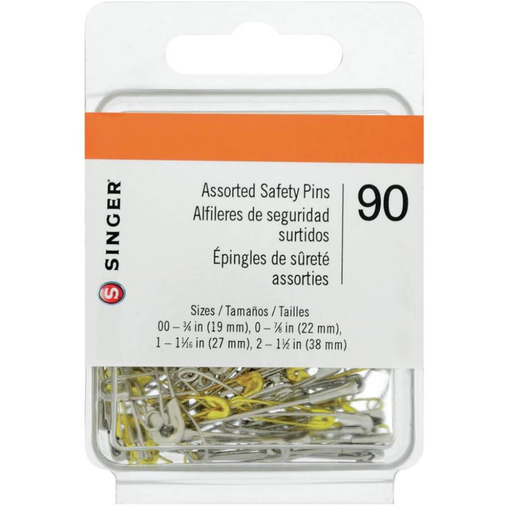 Singer Safety Pins Sizes 00 To 2 90pc