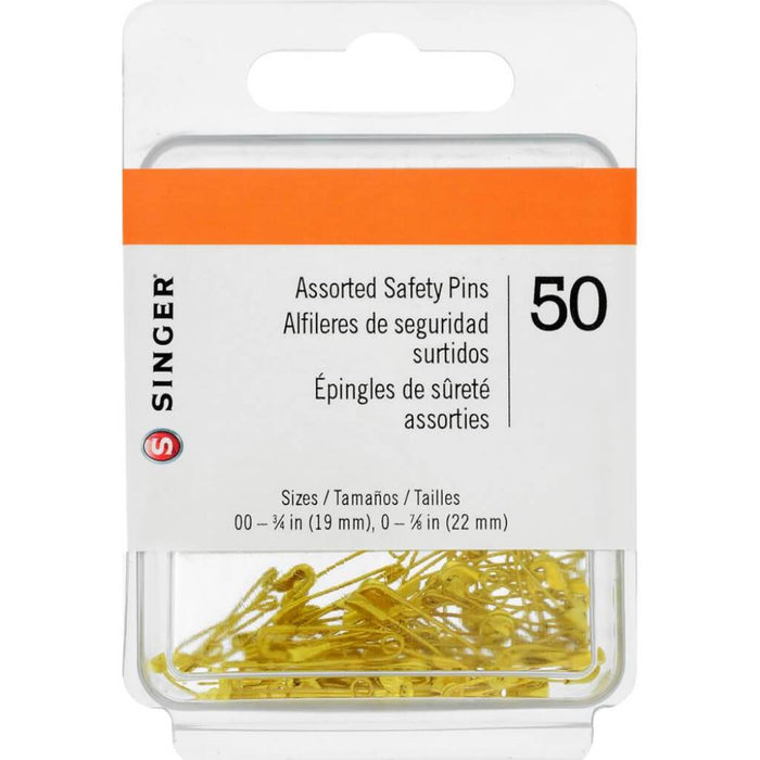 Singer Safety Pins Sizes 00 & 0 50pc