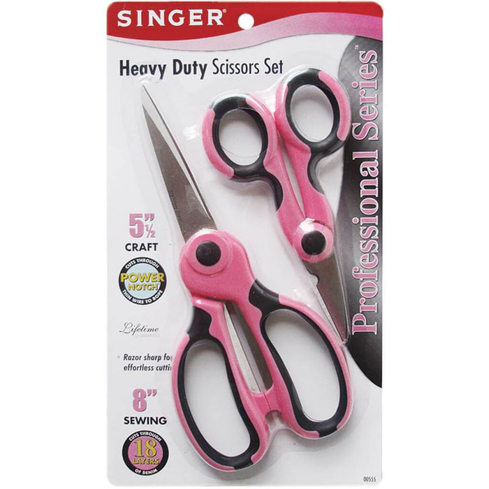 Singer Professional Series Heavy Duty Scissors Set 5.5in & 8in