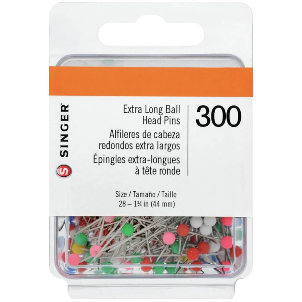 Extra Long Ball Head Pins Size 28 300/Pkg