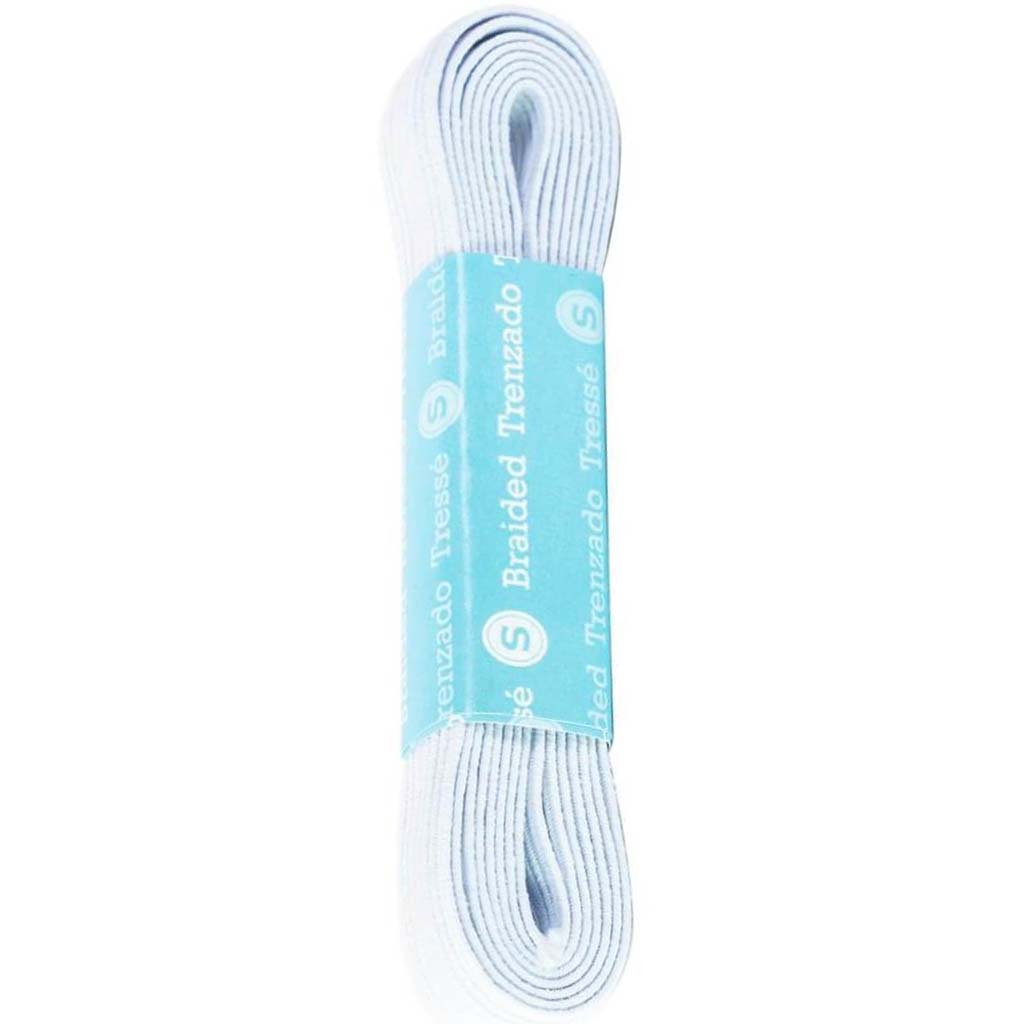 Singer Braided Elastic .5in x 1.5yd White