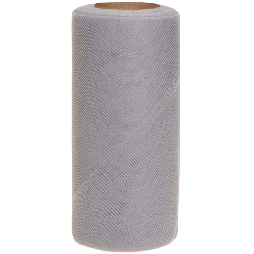 Falk Tulle 6in x 25yd Charcoal