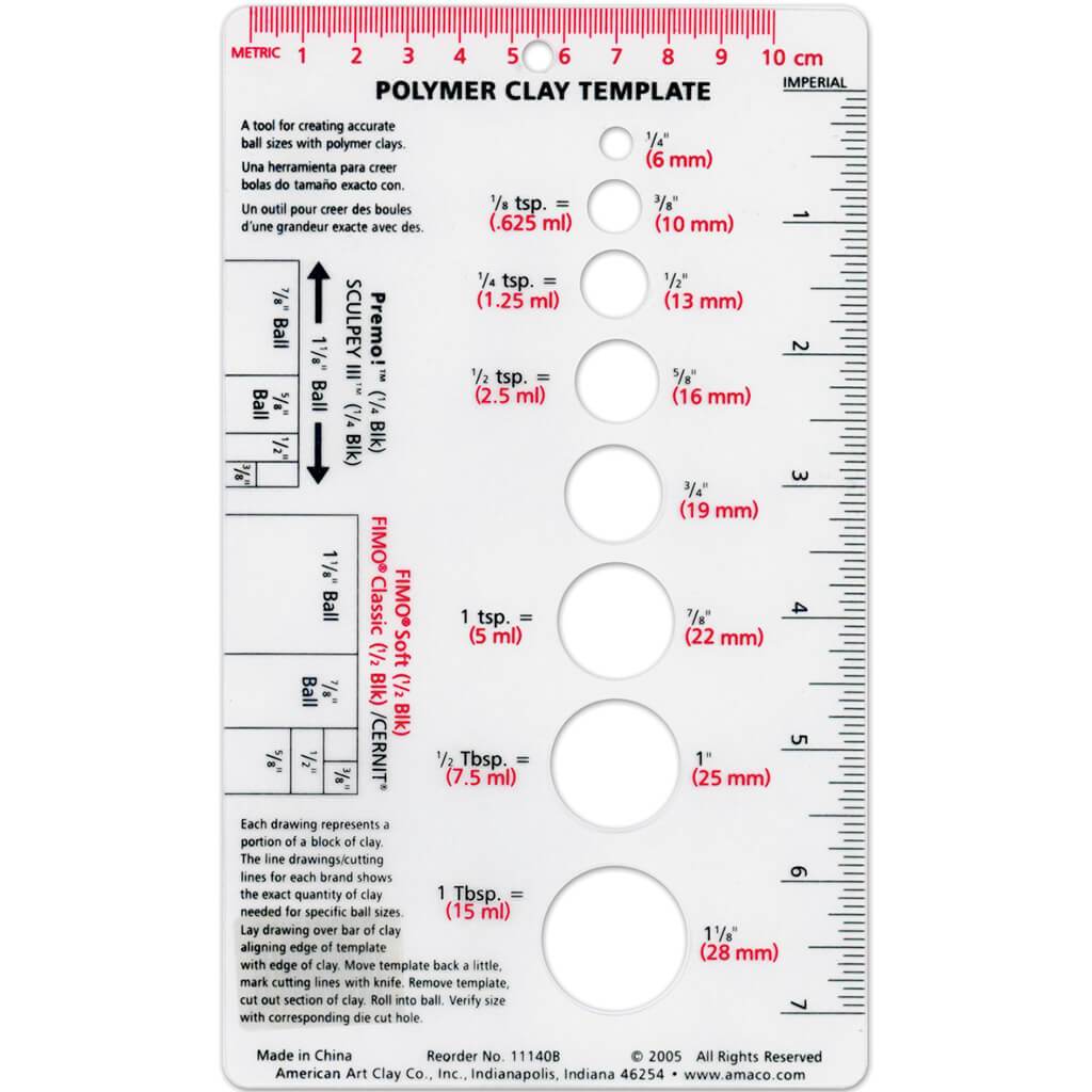 Polymer Clay Template