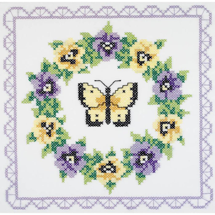Stamped Cross Stitch Quilt Blocks 18in x 18in 6pc