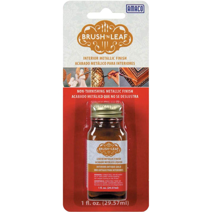 Brush 'n Leaf Interior Metallic Paint 1oz Antique Gold