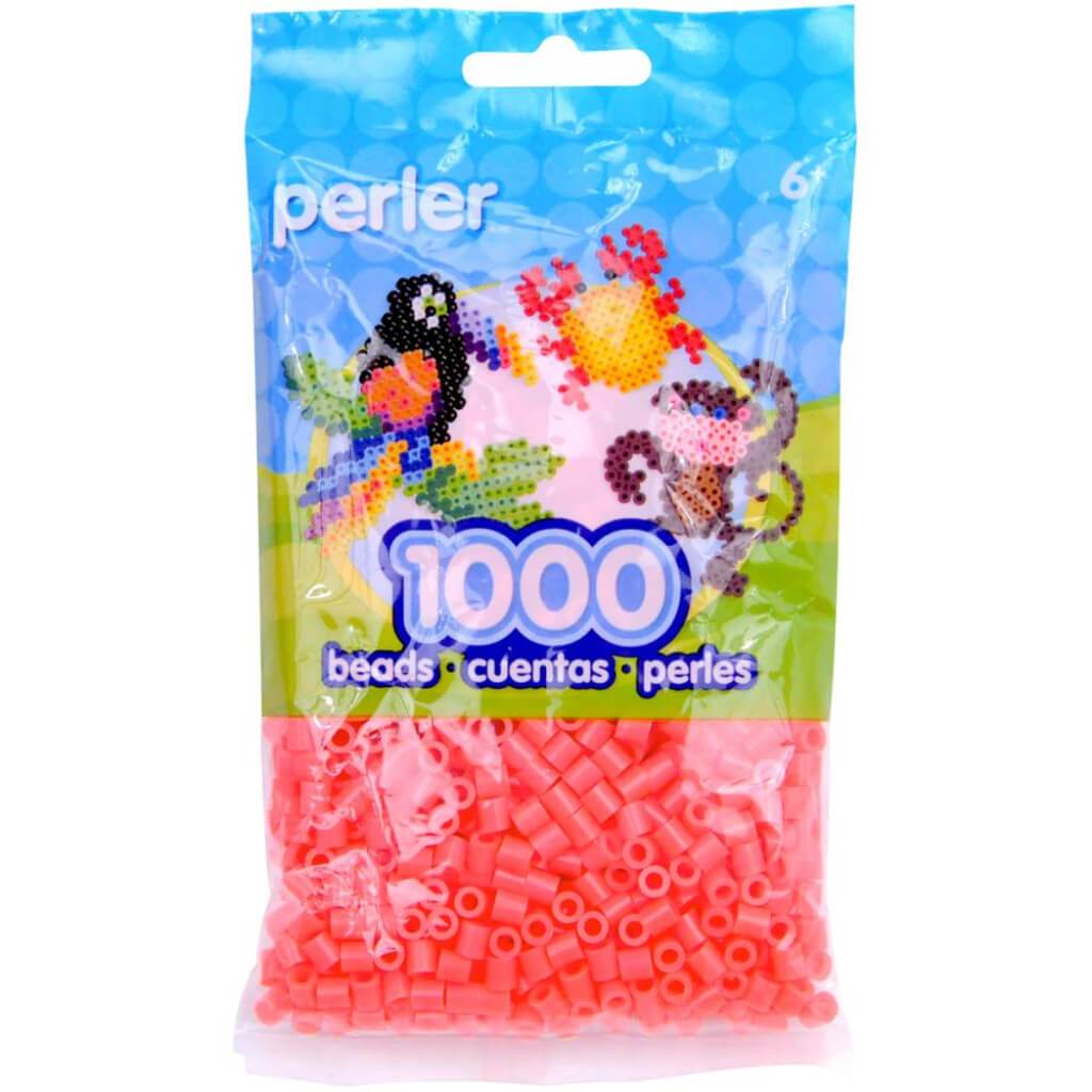 Perler Beads Hot Coral 1000pc