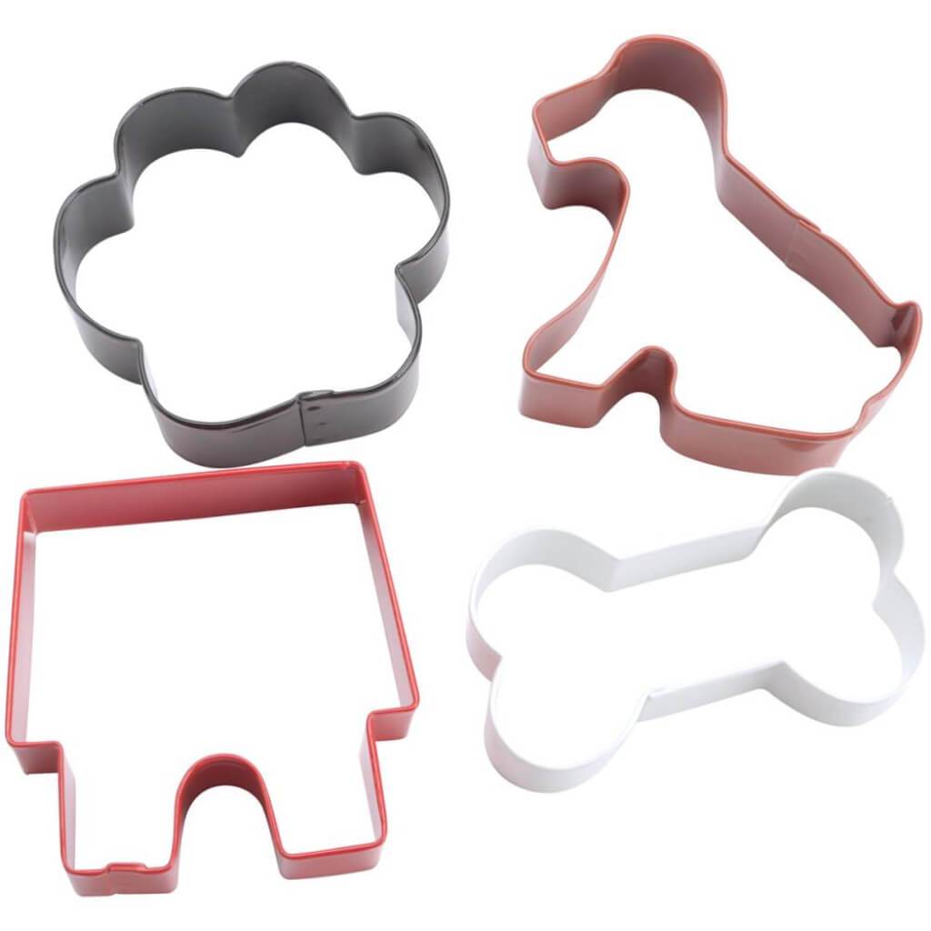 Metal Cookie Cutter Pet Theme 4pc