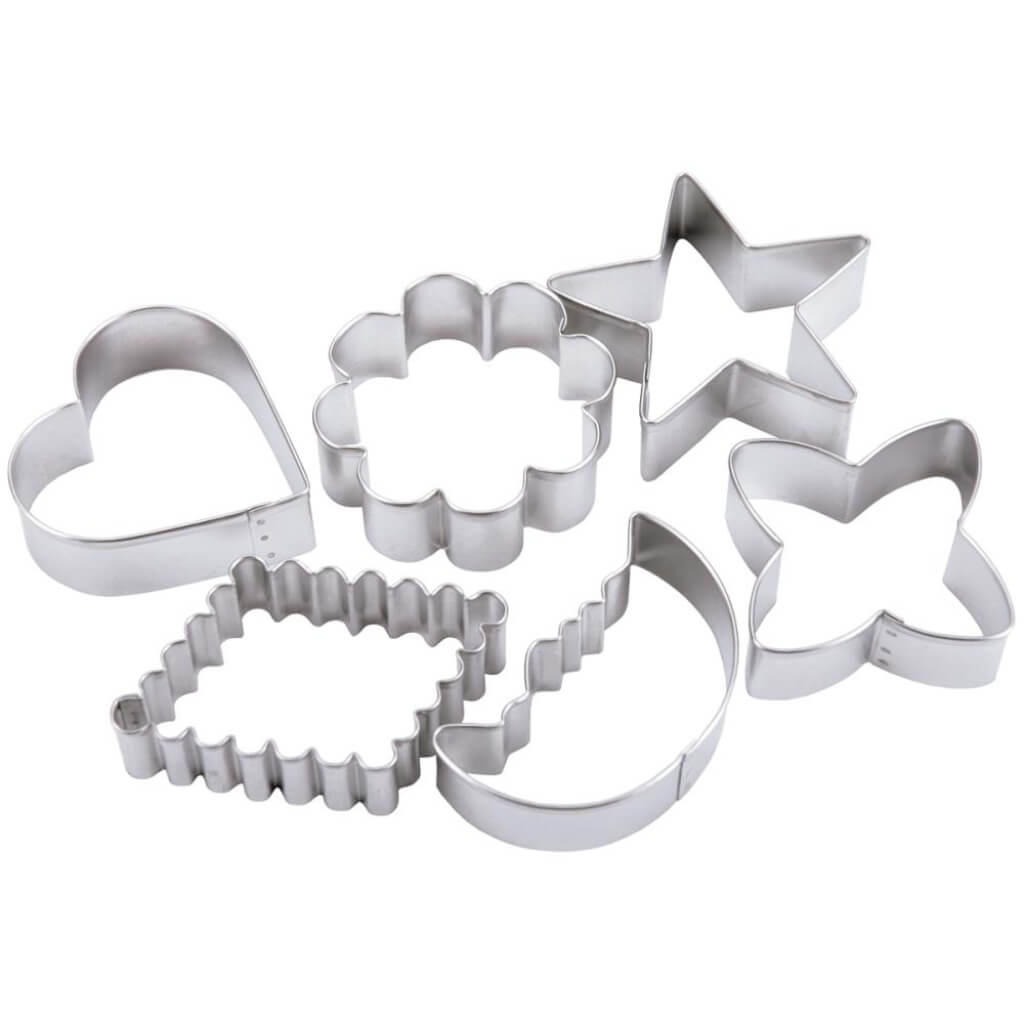 Metal Cookie Cutter Basic Shapes 6pc