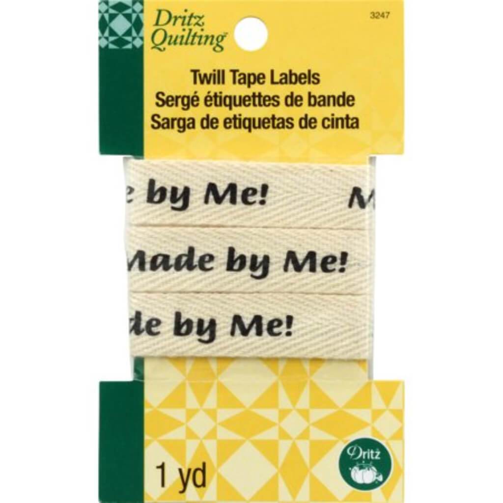 Dritz Quilting Twill Tape Labels Made by Me 36in