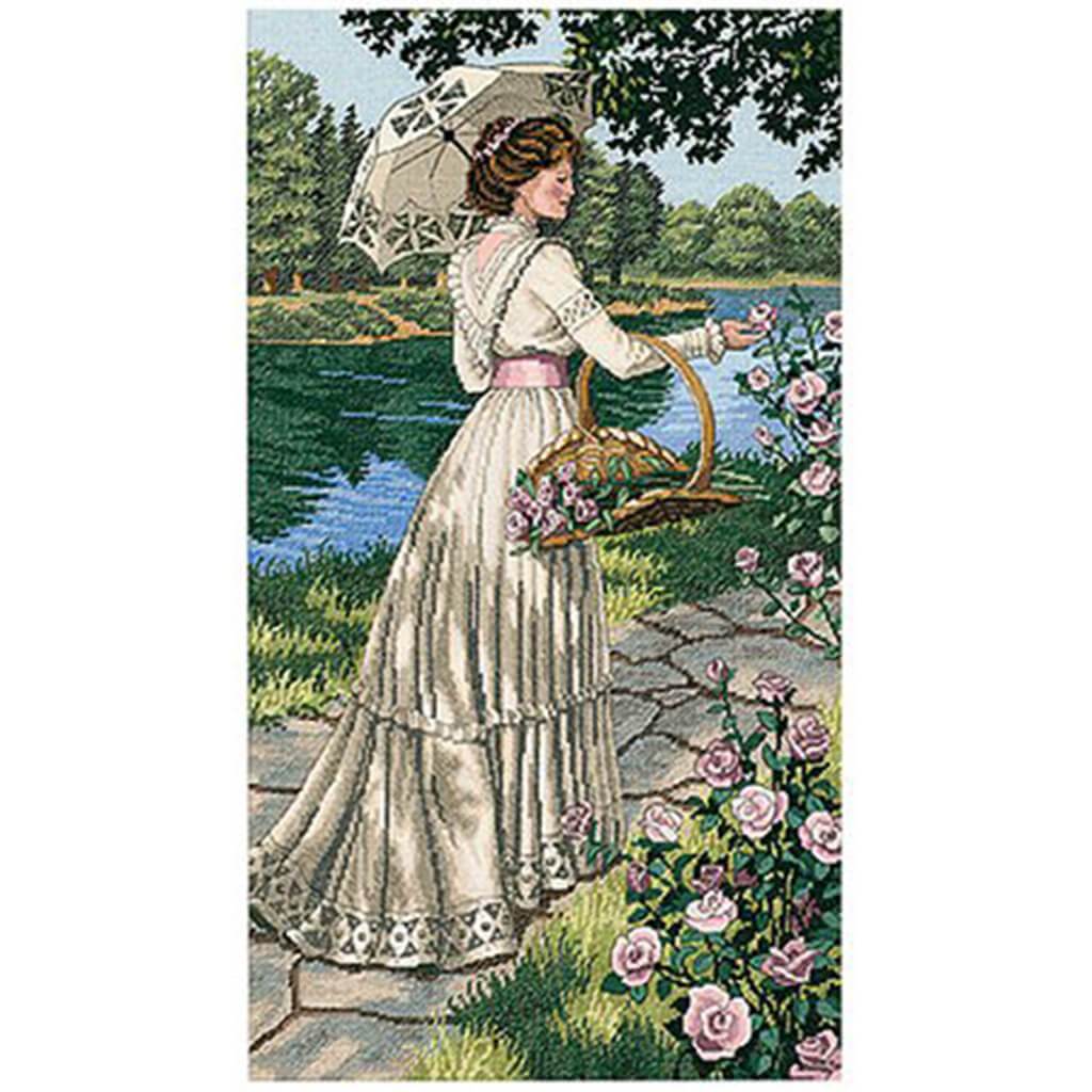 Count Gold Collection A Summer Stroll Counted Cross Stitch Kit 10in x 18in 18pc