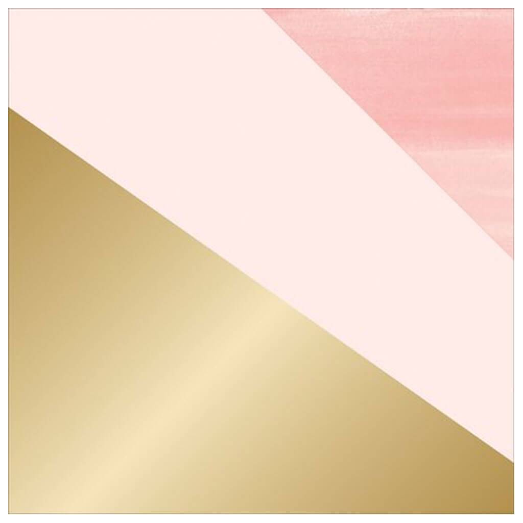 Project Pink Double-Sided Cardstock 12in x 12in Gold Dipped