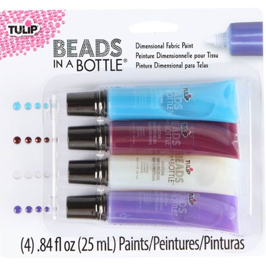 TULIP DIMENSIONAL FABRIC PAINT GEMSTONE 4PK