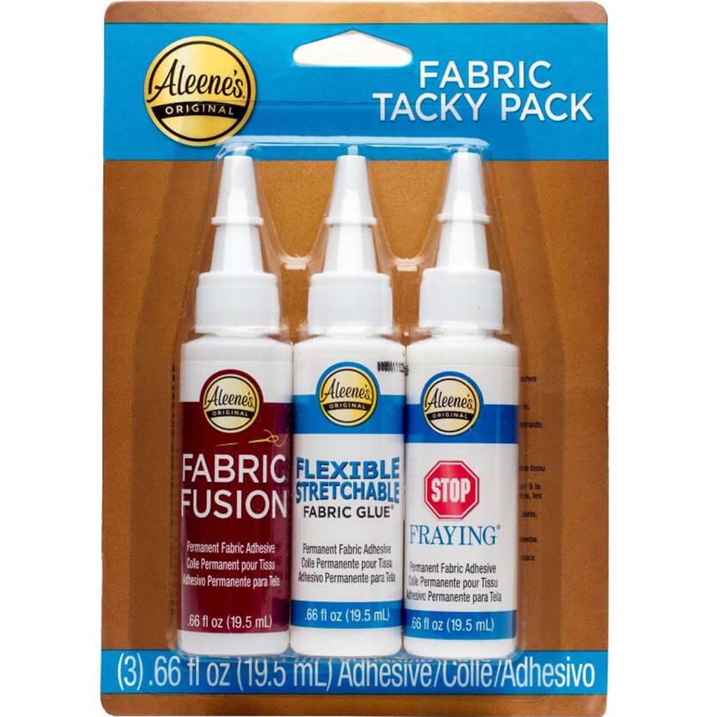 Aleene's Tacky Glue Pack Fabric 3pcs