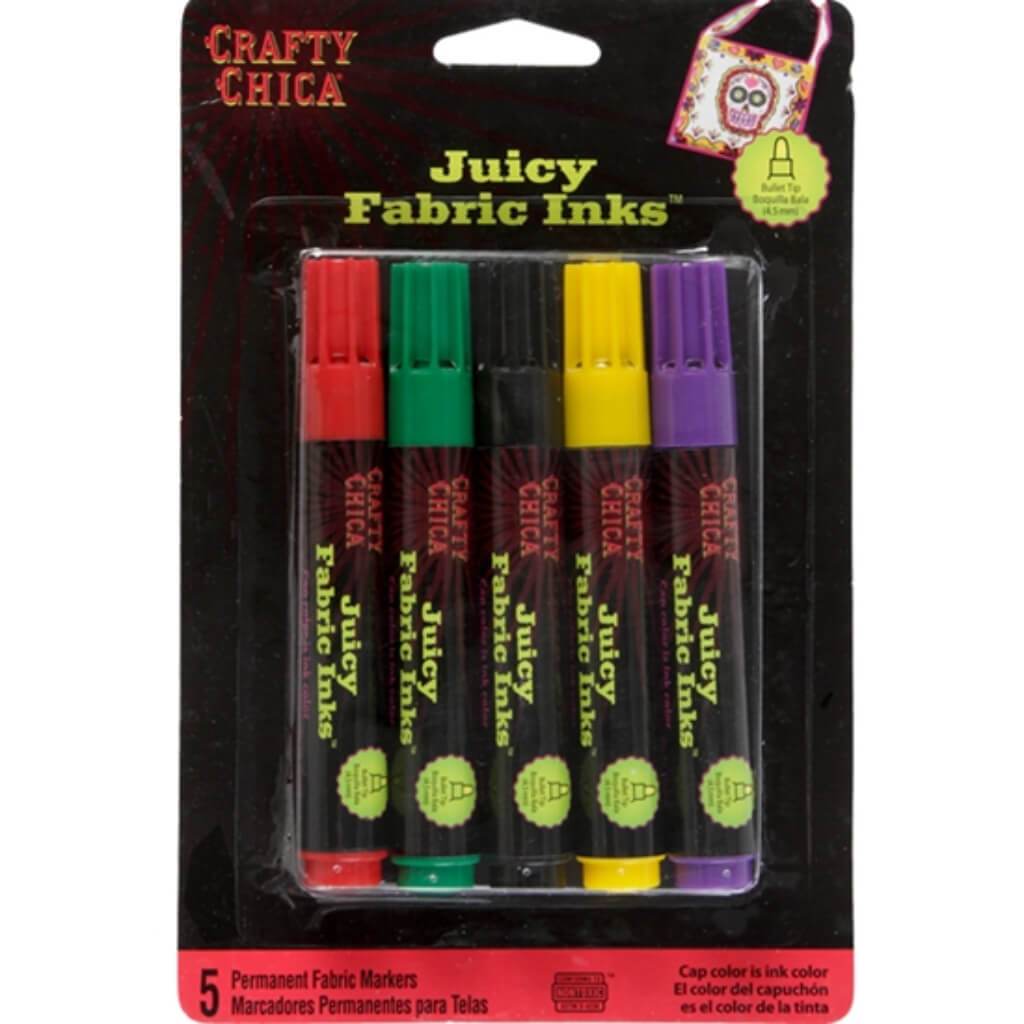 PERMANENT FABRIC MARKERS MULTI COLOR BASICS