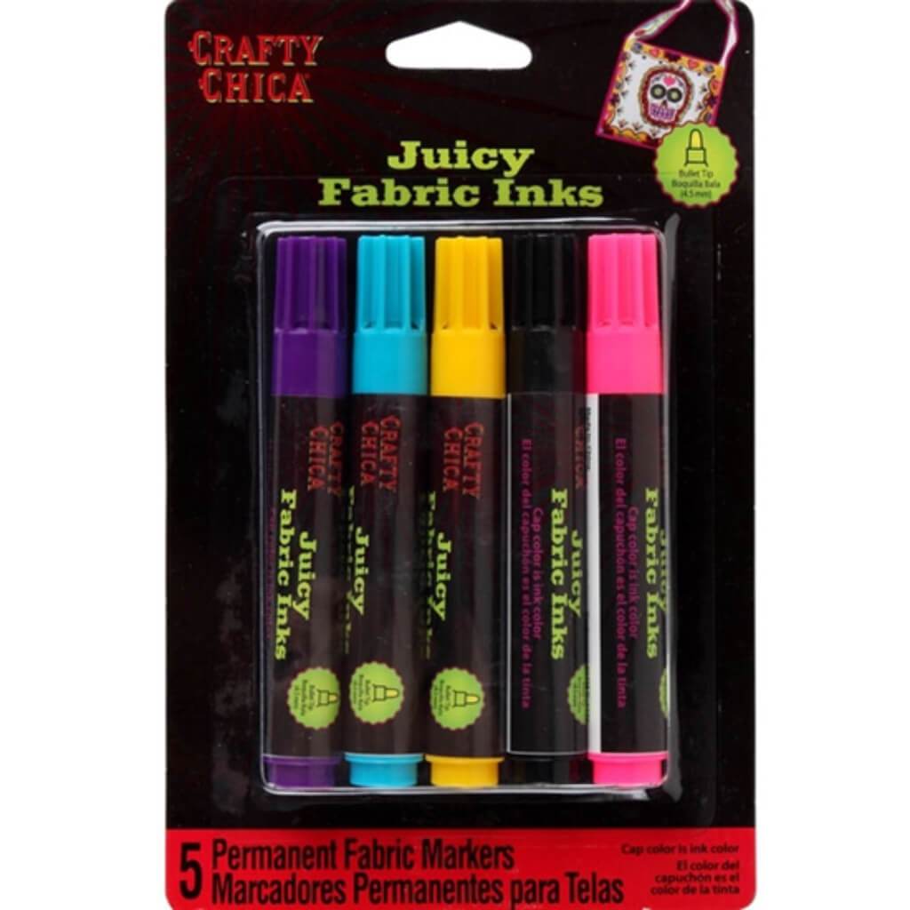 PERMANENT FABRIC MARKERS HERITAGE 5PK