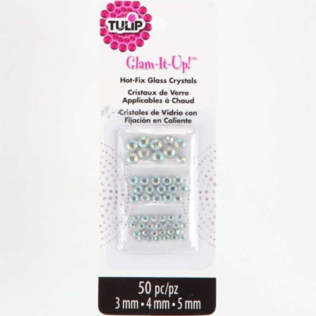 TULIP GLAM IT UP HOT FIX GLASS CRYSTALS 50CT