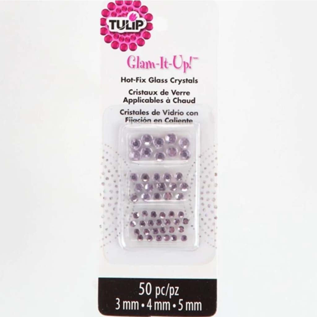 TULIP GLAM IT UP HOT FIX GLASS CRYSTALS 50CT