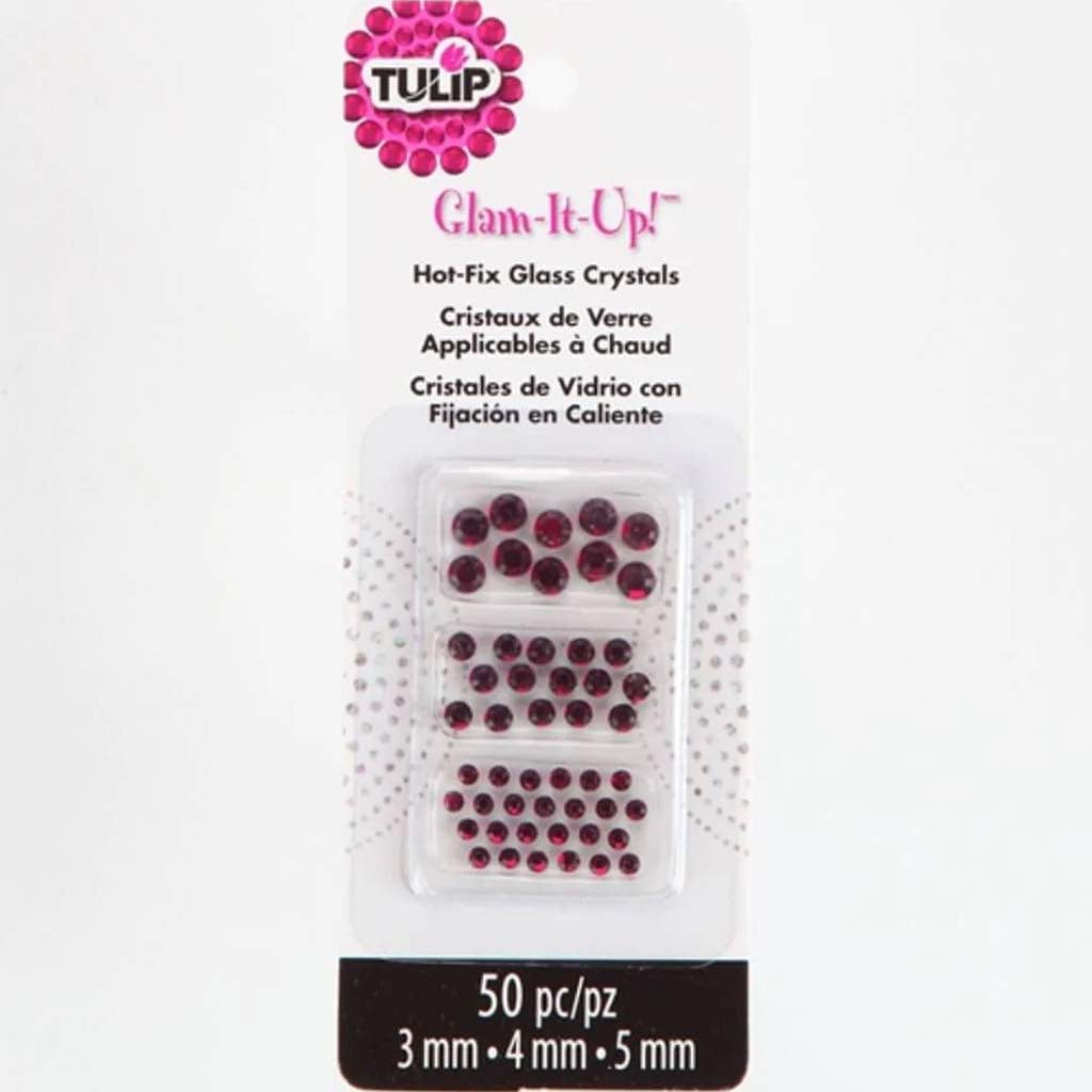 TULIP GLAM IT UP HOT FIX GLASS CRYSTALS 50CT